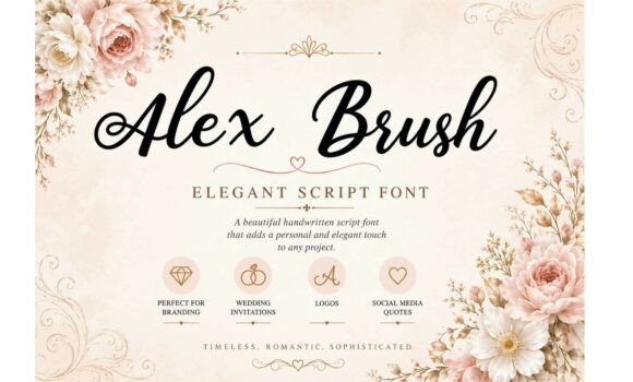 Alex Brush: The Soft Handwritten Font for Elegant Projects
