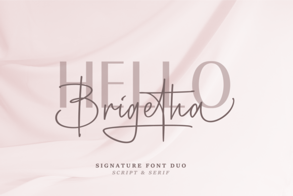Brigetha: The Serif & Script Duo for Authentic Branding