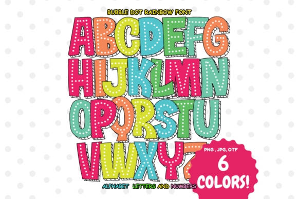 Bubble Dot Rainbow: A Playful Color Font for Creative Projects