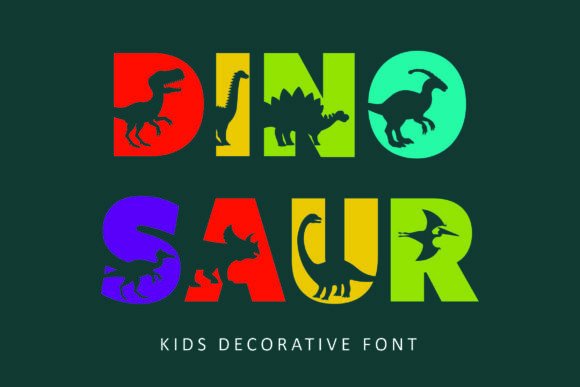 Dinosaur Font: A Roaring Good Time for Kids' Design
