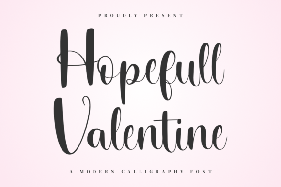 Hopefull Valentine: A Script Font for Your Most Romantic Designs