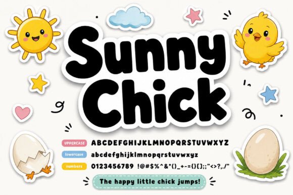 Introducing Sunny Chick: A Typeface Bursting with Playful Energy