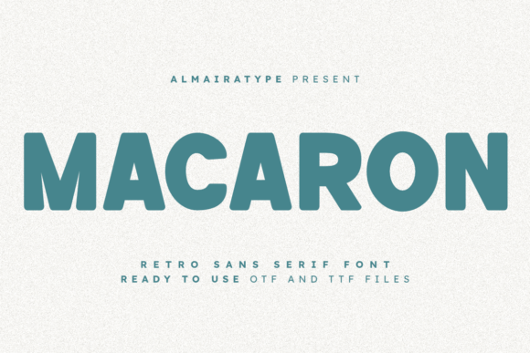 Macaron: The Bold Retro Font for Modern Creative Projects