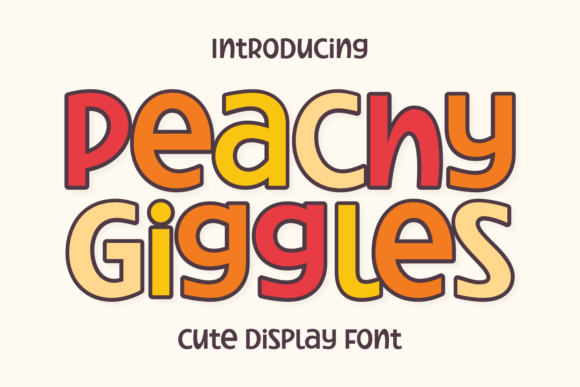 Peachy Giggles: A Font That Radiates Pure Joy