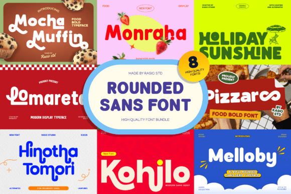 Rounded Sans Font Bundle: A Friendly Type Collection for Modern Design