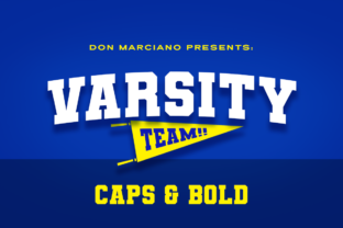 Varsity Team: A Display Font That Captures Bold Spirit