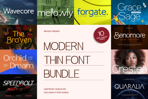Why Designers Are Choosing the Modern Thin Font Bundle